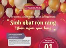 Agribank: Sinh nhật rộn ràng – Nhận ngàn quà tặng