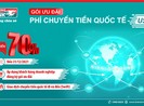 Kienlongbank giảm đến 70% phí chuyển tiền quốc tế đối với USD