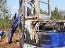 Xe múc gần nửa tỉ đồng cháy rụi trong rẫy cà phê