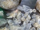 Hàng tạ bao cao su được tái chế tại Bình Dương