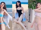 Cao Thái Hà khoe dáng bikini gợi cảm trên biển