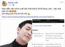 Song Luân thắng giải ở Singapore nhờ 'Hậu duệ mặt trời'