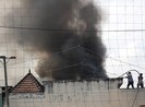 Kho vải hàng trăm mét vuông ở Hóc Môn cháy ngùn ngụt