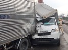 6 ô tô tông liên hoàn ở cầu vượt Tân Thới Hiệp gây kẹt xe