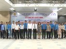 Gắn biển công trình hoàn thành tầng B1 ga Nhà hát Thành phố