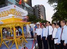 Mô hình nhà giàn DK1 ở lễ hội Đường sách Tết Canh tý