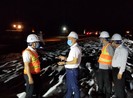 Dự án cao tốc Trung Lương - Mỹ Thuận thi công xuyên đêm 
