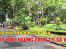 Công viên Hoàng Văn Thụ ngày đầu ngưng cách ly xã hội