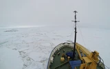 A view from the deck of the Akademik Shokalskiy