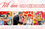 Tết ấm nơi hành lang bệnh viện 