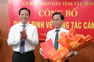 Tây Ninh: Công bố nhiều quyết định điều động, bổ nhiệm cán bộ cấp tỉnh