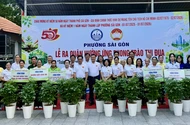 Phường Sài Gòn ra quân bảo vệ môi trường, hướng tới mục tiêu trồng 5.000 cây xanh