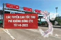 Chi tiết các tuyến cao tốc sẽ thu phí không dừng từ 1-8