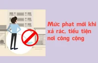 Mức phạt mới khi xả rác, tiểu bậy nơi công cộng