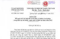 Quảng Ngãi kỷ luật 87 công chức, viên chức vi phạm