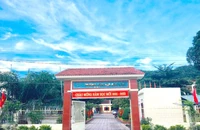 Trường Tiểu học Sơn Lâm (xã Sơn Lâm, huyện miền núi Hương Sơn, Hà Tĩnh), nơi xảy ra vụ việc. Ảnh: CTV
