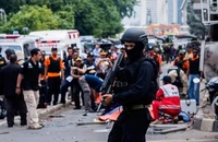 Hiện trường vụ tấn công khủng bố ở Jakarta, Indonesia năm 2016. Ảnh: GLOBAL RISK INSIGHTS