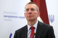 Ngoại trưởng Latvia Edgars Rinkevics. Ảnh: UKRINFORM