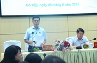 HĐND TP.HCM giám sát quận Gò Vấp về việc thực hiện Nghị quyết 131. Ảnh: LÊ THOA