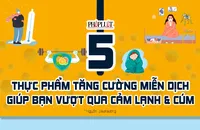 5 Thực phẩm tăng cường miễn dịch giúp bạn vượt qua cảm lạnh và cúm