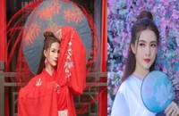 Hoa hậu Phan Thị Mơ yêu kiều trong trang phục cổ trang