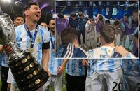 Messi mất trí trong phòng thay đồ tuyển Argentina