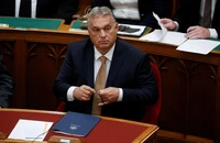 Thủ tướng Hungary - ông Viktor Orban tham dự phiên họp của quốc hội Hungary ở thủ đô Budapest ngày 26-9. Ảnh: REUTERS