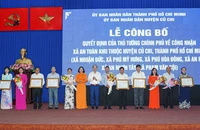 The Prime Minister recognized 6 Safe Zone communes in Cu Chi district