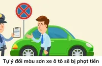Thay đổi màu sơn ô tô cùng nhóm màu cũ có bị CSGT xử phạt?