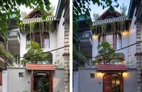 Cải tạo nhà phố cũ 3 tầng thành không gian xanh