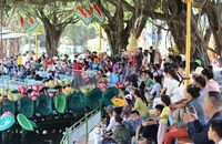 Nhiều người dân TP.HCM đến các khu vui chơi ngày mùng 1 Tết
