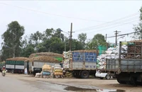 Khu vực trước Công CP Tinh bột sắn Quảng Nam, nơi xảy ra vụ tai nạn khiến 2 công nhân tử vong. Ảnh: TN