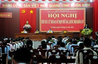 Phó Chủ tịch Thường trực Quốc hội Trần Thanh Mẫn tiếp xúc cử tri Hậu Giang