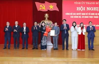 Tỉnh ủy Thanh Hóa công bố các quyết định về công tác cán bộ