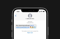 Cách báo cáo tin nhắn rác trên iPhone