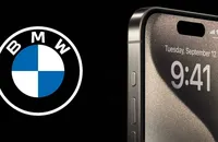 logo bmw và iphone 15