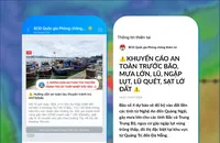 Cứu trợ khẩn cấp trong bão số 4 bằng công nghệ số