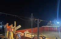Liên tiếp bắt giữ 5 tàu khai thác cát trái phép ở ven biển tỉnh Nam Định