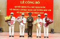 Chân dung 4 sĩ quan công an vừa được thăng cấp bậc hàm cấp tướng