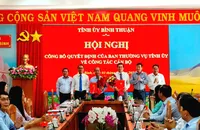 Tỉnh ủy Bình Thuận công bố các quyết định điều động cán bộ