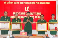 5 chiến sĩ Biên phòng TP.HCM được tặng, truy tặng Huân chương Bảo vệ Tổ quốc