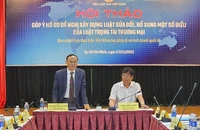 Hội thảo "Góp ý Hồ sơ đề nghị xây dựng Luật sửa đổi, bổ sung một số điều của Luật Trọng tài Thương mại" tổ chức tại Tp.HCM, ngày 11/11/2023. Ảnh: nguoiduatin.vn