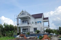 Một biệt thự xây trái luật trên đất lâm nghiệp ở Cà Mau