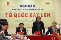 'Tổ quốc bay lên' là chủ đề của Ngày thơ Việt Nam 2025