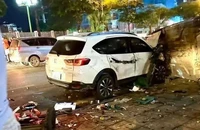 3 ô tô và 4 xe máy tông liên hoàn ở Hà Nội, 1 người tử vong tại chỗ