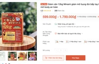 Bộ Y tế yêu cầu 1 sàn thương mại điện tử gỡ ngay thực phẩm giảm cân 12kg Minami không phép