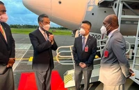 Bộ trưởng Ngoại giao Trung Quốc Vương Nghị tại Fiji. Ảnh: CHÍNH PHỦ FIJI