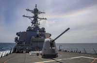 TQ tố Mỹ 'khiêu khích’ khi điều tàu khu trục qua eo biển Đài Loan. Ảnh: US NAVY