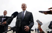 Tổng thống Mỹ Joe Biden phát biểu trước phóng viên. Ảnh: REUTERS