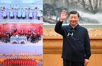 Chủ tịch TQ Tập Cận Bình phát biểu trực tuyến trước người dân hôm 18-1. Ảnh: XINHUA
